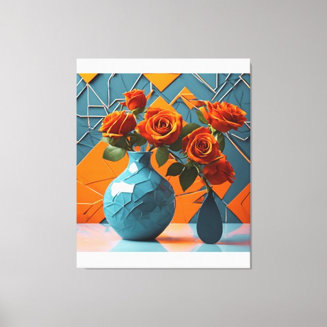 arte de arreglos florales Rosas (Anverso)