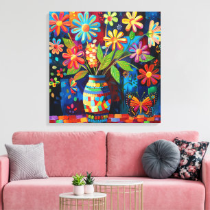 Arte de arte pop floral