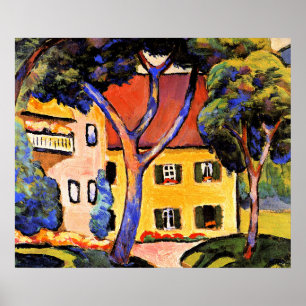 Arte de August Macke, Casa en un paisaje