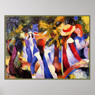 Arte de August Macke, Chica en la vegetación