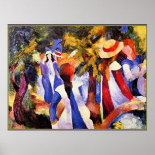 Arte de August Macke, Chica en la vegetación