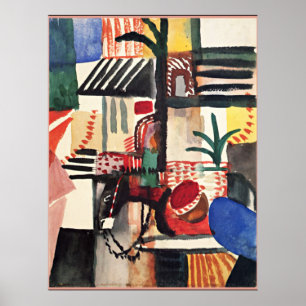 Arte de August Macke, hombre con burro