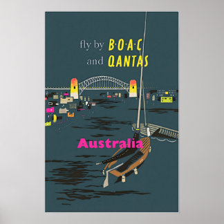Arte de Australia Impresión de viaje australiano B