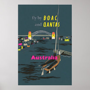 Arte de Australia Impresión de viaje australiano B