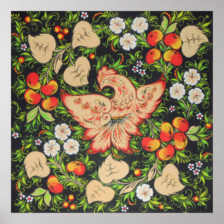 Arte de ave de fuego Fhoenix en el arte folclórico