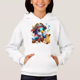 Arte de aventura de loro pirata lindo