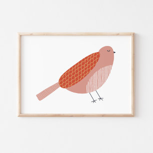 Arte de aves escandinavas lindo y encantador