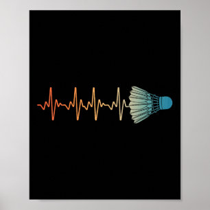 Arte de bádminton para hombres mujeres amantes del