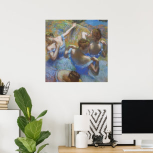 Arte de baile de bailarinas azules vintage de Edga