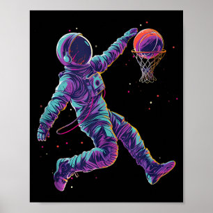 Arte de baloncesto astronauta mate Bball jugador