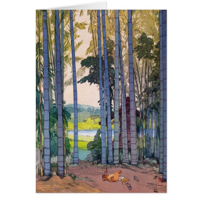 Arte de bambú del bosque de Yoshida del japanse (Frente)