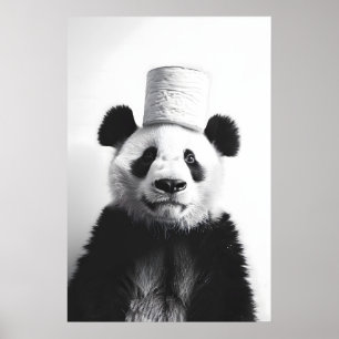 Arte de baño de Panda Divertido Rollo de Papel Hig