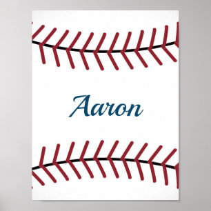 Arte de béisbol personalizado en papel de impresió