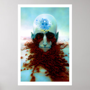 Arte de Beksiński Tercer Ojo Impresión Horror Góti