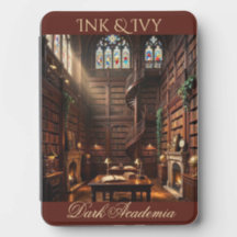 Arte de Biblioteca Gótica Vintage de Ink & Ivy Dar