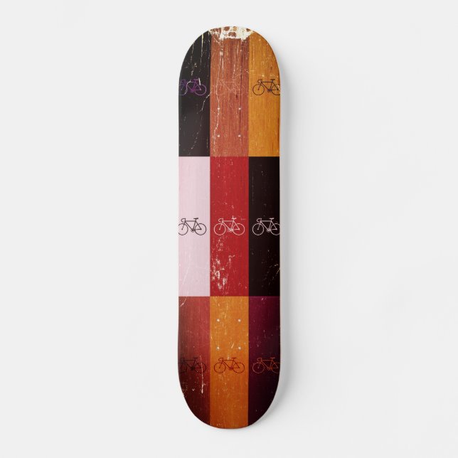 Arte de bicicleta de vintage - Skateboard (Anverso)