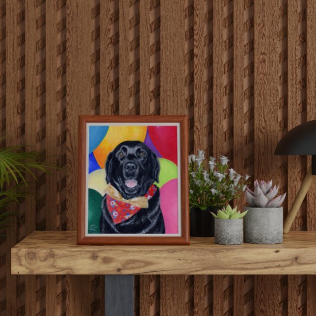 Arte de Birday Black Labrador (Subido por el creador)