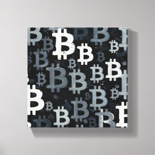 Arte de Bitcoin (BW #3) pintura al óleo