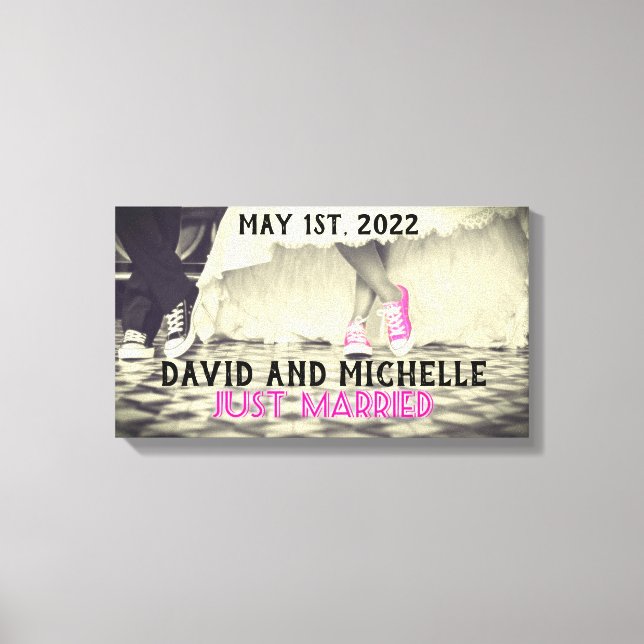 ARTE DE BODA PERSONALIZADO CUSTOM STRETCHED CANVAS (Anverso)