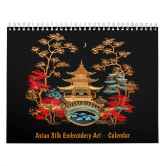 Arte de Bordado en Seda Asiática – Calendario