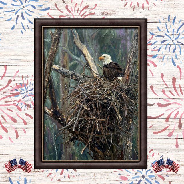 Arte de bosque de nido de águila calva (Subido por el creador)