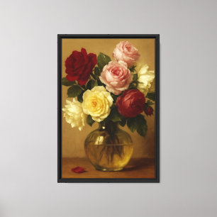 Arte de Bouquet Rose de época