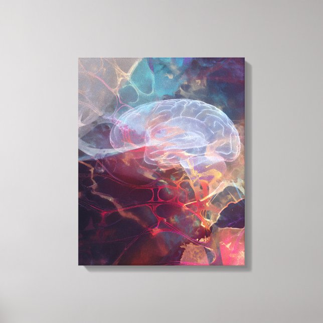 Arte de brillo neural de nebulosa cerebral iridisc (Anverso)