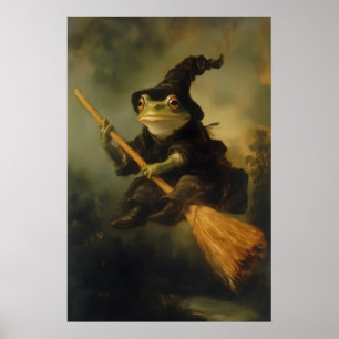 Arte de bruja de rana Impresión Espeluznante Gótic