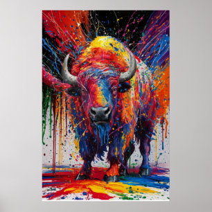 Arte de búfalo de IA
