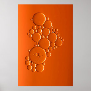 arte de burbujas naranjas