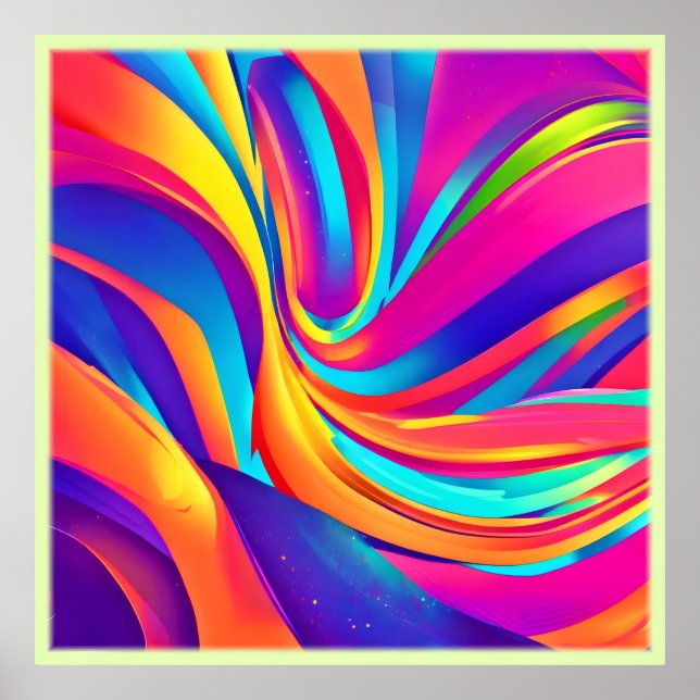 Arte de Burst Abstract de Kaleidoscope (Frente)