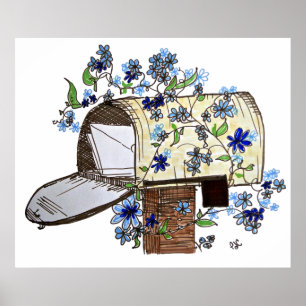 Arte de buzón de envío de cartas