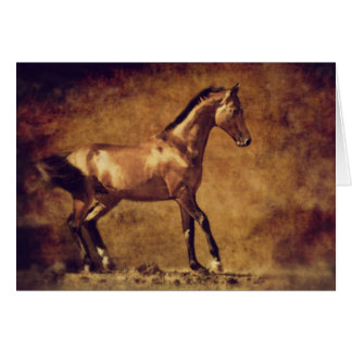 Arte de Caballo Rústico con Tono Sepia
