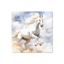 Arte de caballo rústico: un campo de acuarela de a