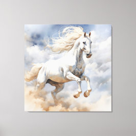 Arte de caballo rústico: un campo de acuarela de a