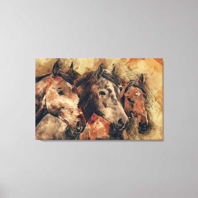 Arte de Caballos Salvajes (Anverso)