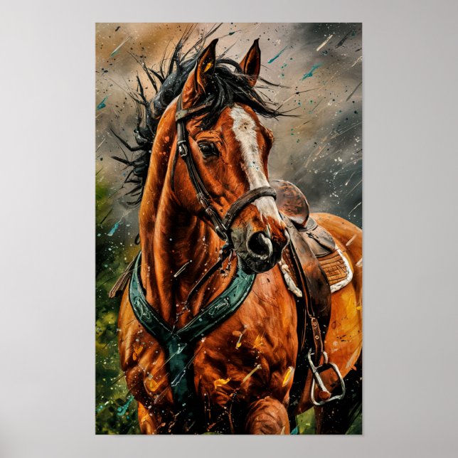 Arte de caballos Wild Horse Art Horse Gallery Art  (Frente)