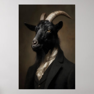 Arte de cabra gótica Impresión victoriana Dark Aca