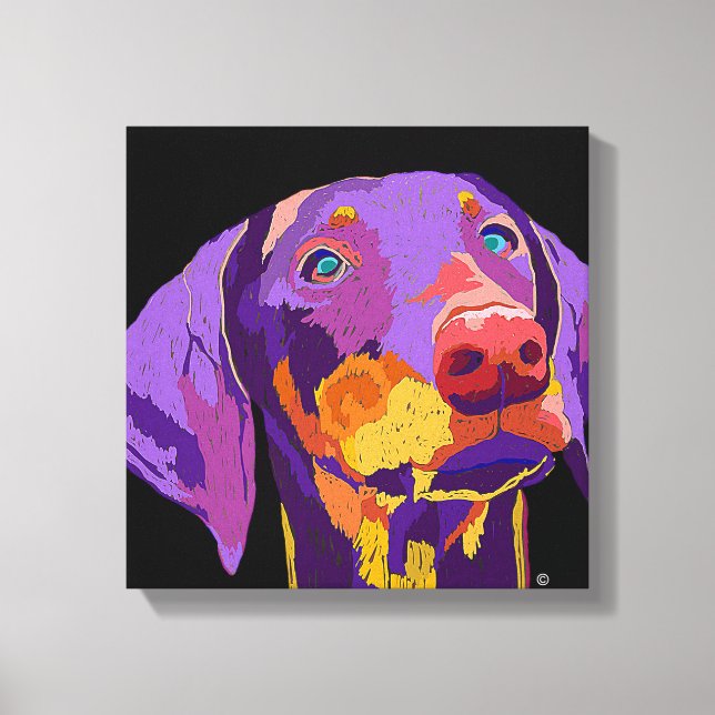 Arte de cachorro de Doberman (Anverso)