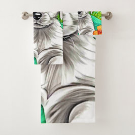 Arte De Cachorro Floral