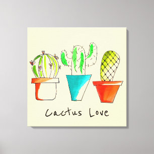 arte de cactus mexicano lindo amor