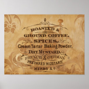 Arte de café de café vintage