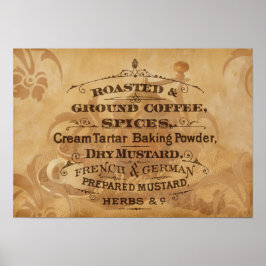 Arte de café de época