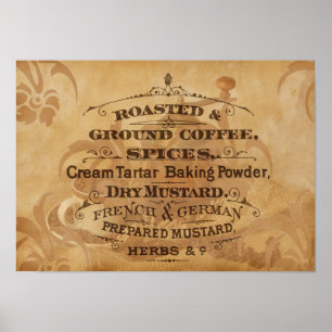 Arte de café de época