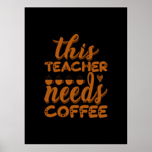 Arte De Café Que Este Profesor Necesita Café