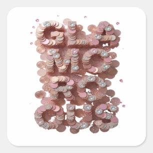 Arte de Calcomanía GLAMROGUE Plateado en Negrita