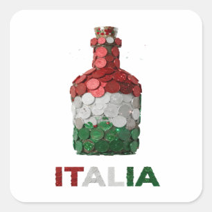 Arte de Calcomanía ITALIA Plateado de Moda