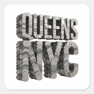 Arte de calcomanía Luxe Gray QUEENS NYC