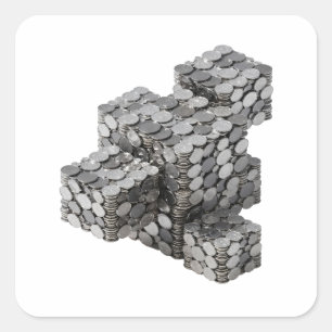 Arte de Calcomanía Plateada Despegable