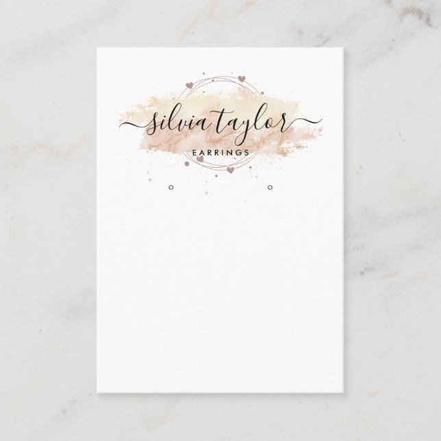 Arte de caligrafía moderna Tarjeta de visualizació (Anverso)